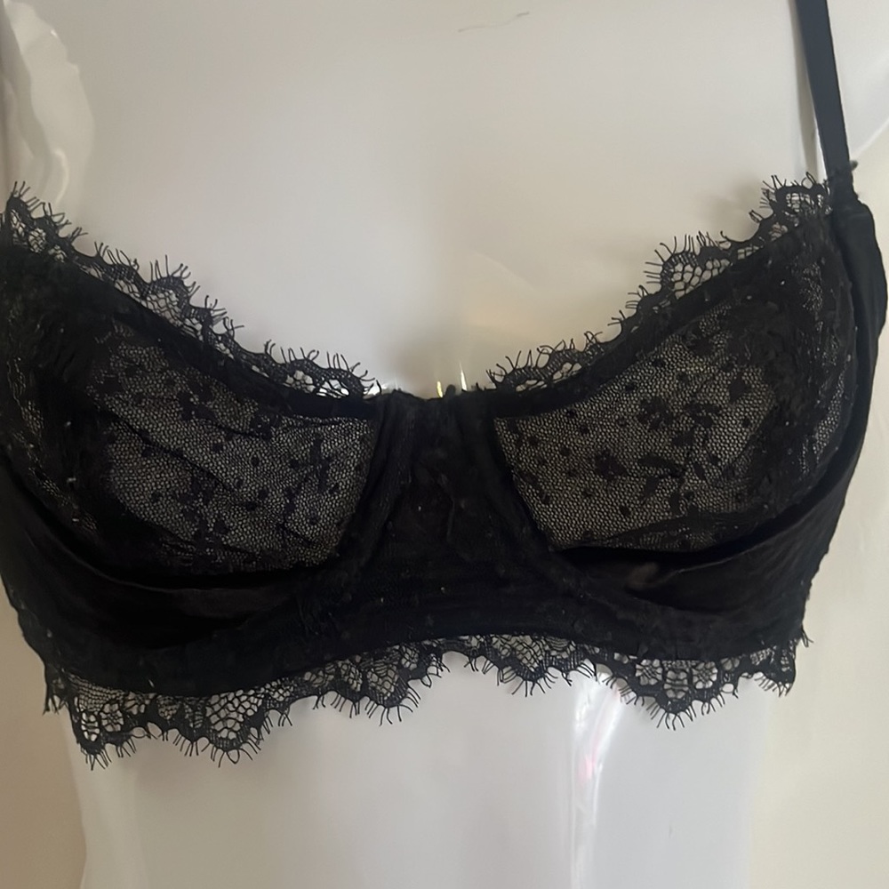 Victoria’s Secret lace and velvet bra